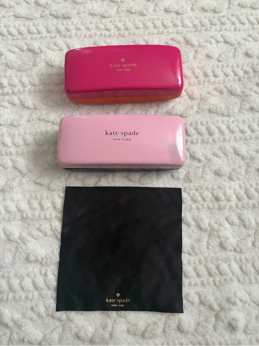 kate spade ♠️ Sunglasses Case Set - Hot Pink & Light Pink